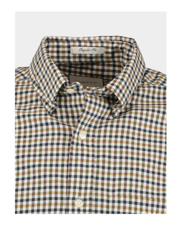 CAMISA CUADROS GANT AMARILLO