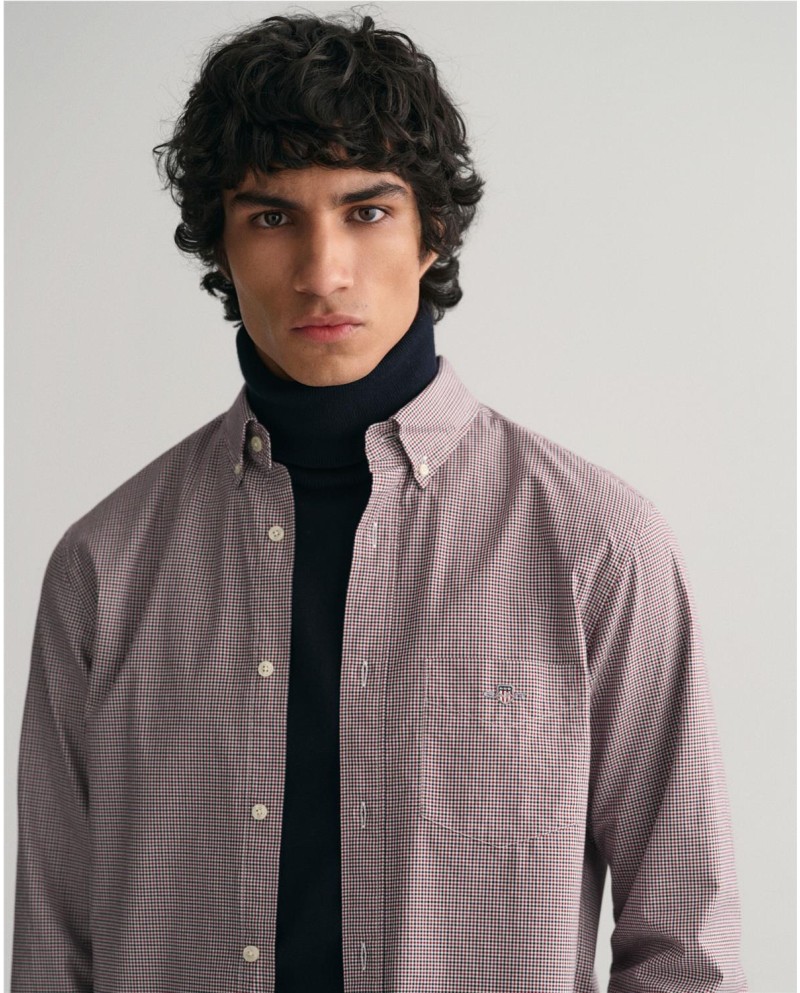 CAMISA REGULAR FIT DE POPELIN MICRO... CAMISA REGULAR FIT DE POPELIN MICRO...