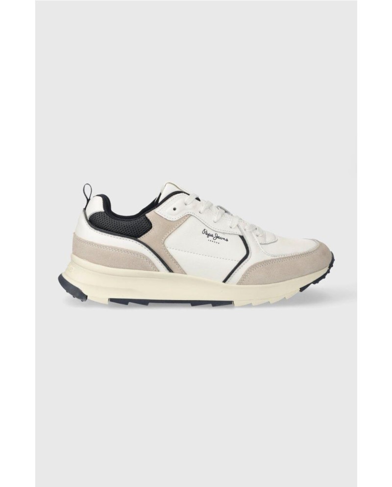 ZAPATILLA PEPE JEANS JOY LEATHER MARINO/ BLANCO