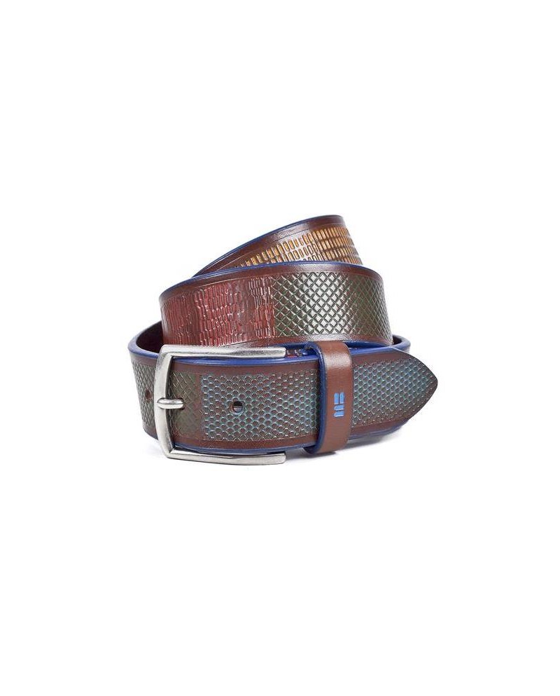 CINTURON MIGUEL BELLIDO 805 MULTICOLOR MARRON