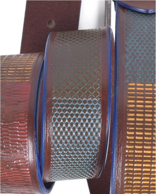 CINTURON MIGUEL BELLIDO 805 MULTICOLOR MARRON 2