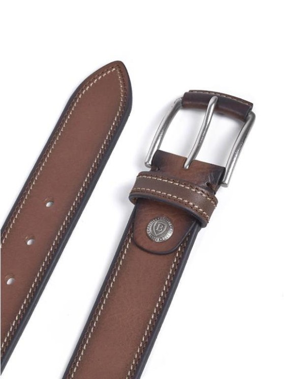 CINTURON MIGUEL BELLIDO 4105 PESPUNTES MARRON