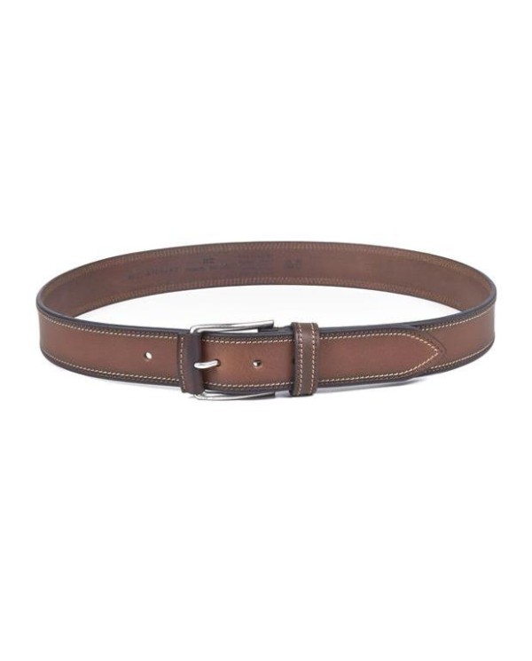 CINTURON MIGUEL BELLIDO 4105 PESPUNTES MARRON