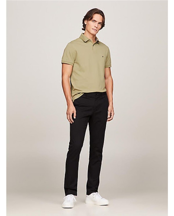 POLO  TOMMY HILFIGER1985 DE CORTE REGULAR CON LOGO BORDADO VERDE