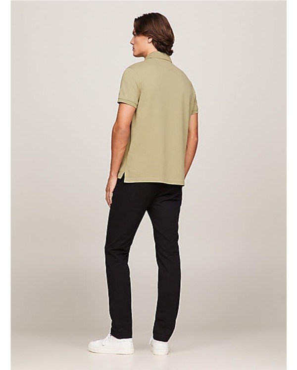 POLO  TOMMY HILFIGER1985 DE CORTE REGULAR CON LOGO BORDADO VERDE