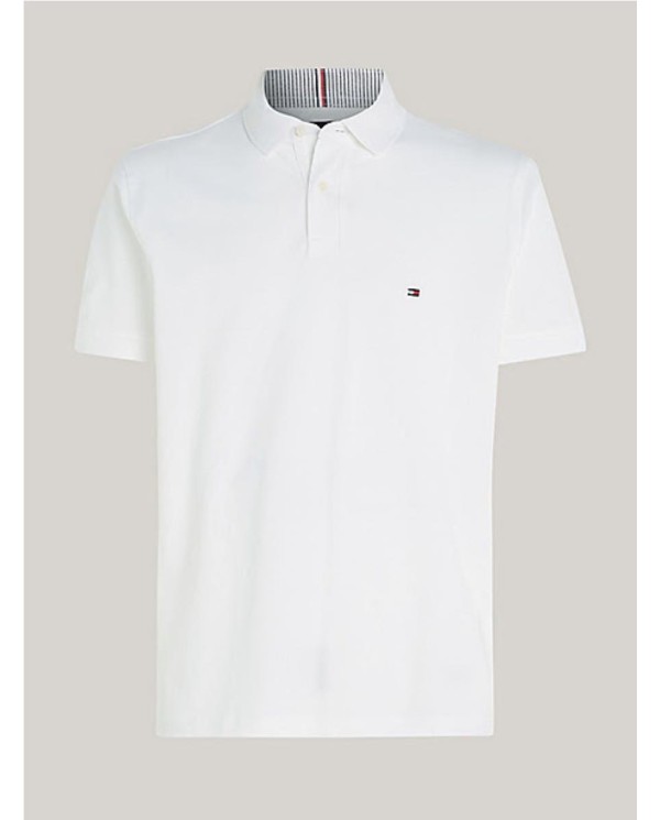POLO  TOMMY HILFIGER1985 DE CORTE REGULAR CON LOGO BORDADO BLANCO