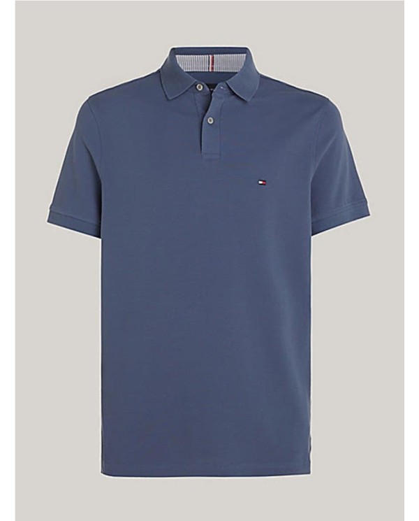 POLO  TOMMY HILFIGER1985 DE CORTE REGULAR CON LOGO BORDADO AZUL