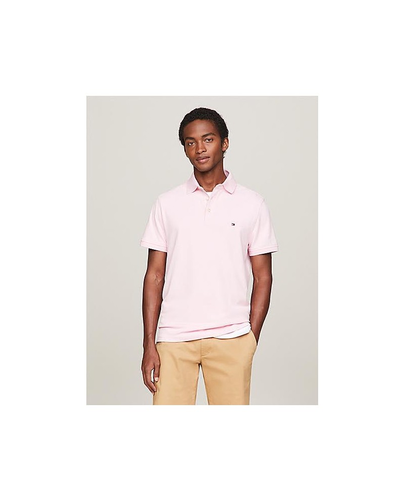 POLO  TOMMY HILFIGER1985 DE CORTE REGULAR CON LOGO BORDADO ROSA