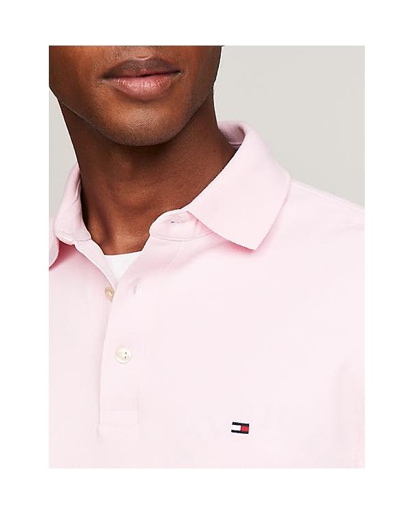 POLO  TOMMY HILFIGER1985 DE CORTE REGULAR CON LOGO BORDADO ROSA