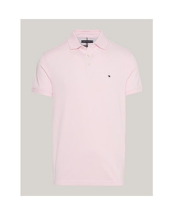 POLO  TOMMY HILFIGER1985 DE CORTE REGULAR CON LOGO BORDADO ROSA