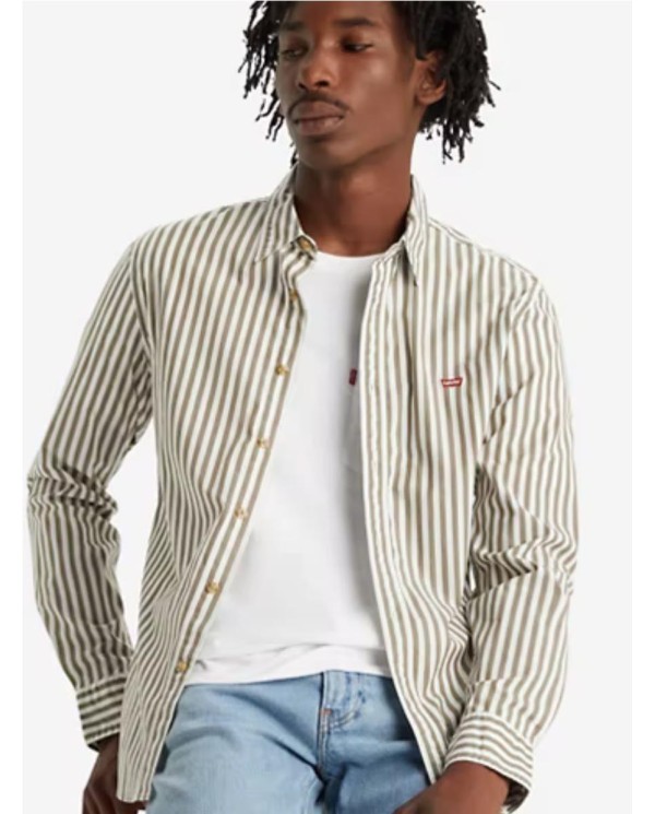 CAMISA LEVIS DE FIT AJUSTADO BATTERY HOUSEMARK VERDE CLARO